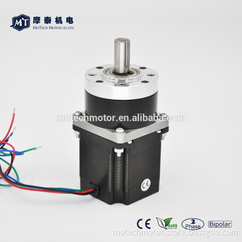 Geared Stepper Motor Nema 23, Gear Ratio 4:1 Planetary Gearbox